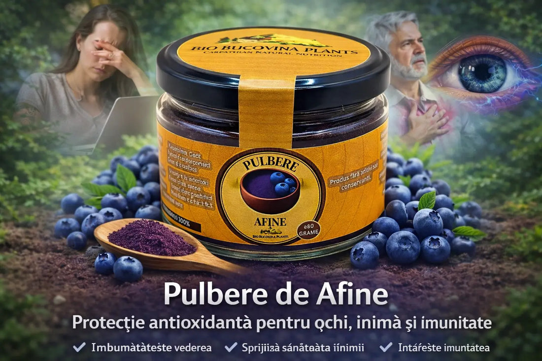 Beneficii pulbere de afine