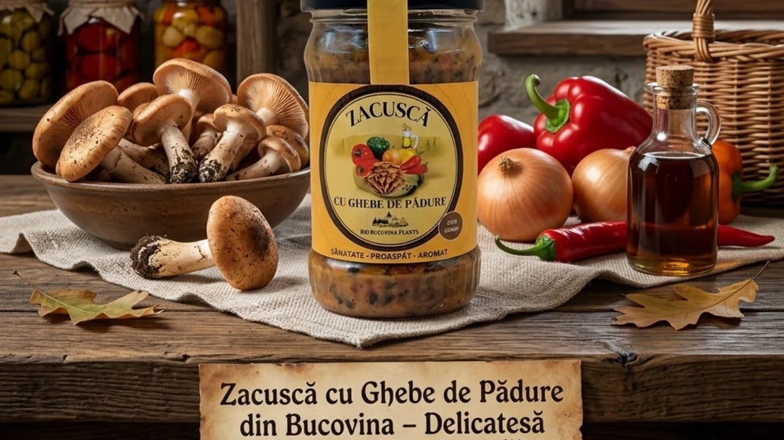 Zacuscă cu Ghebe de Pădure din Bucovina