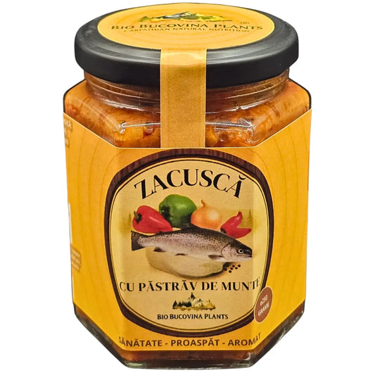 Zacusca cu pastrav de munte